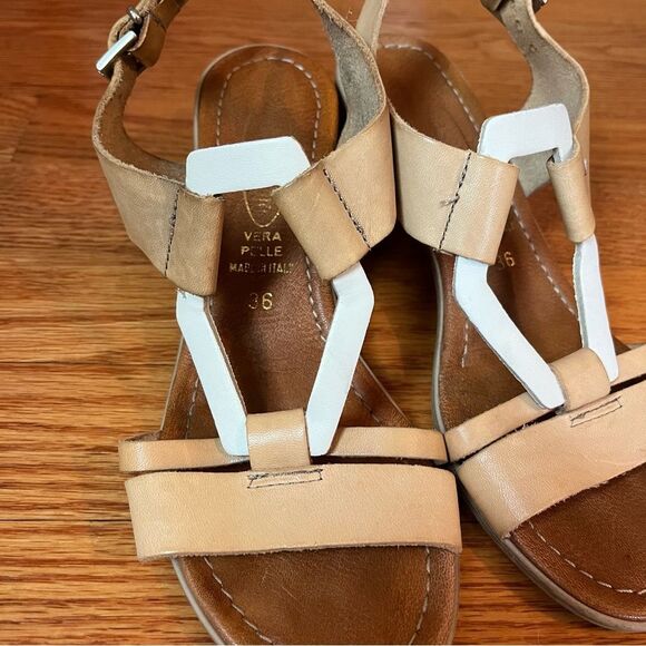 Sheridan Mia Italian Leather Block Heel Summer Sandals - Picture 3 of 13